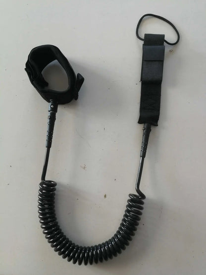 10ft SUP Ankle Leash — Elastic Coiled Leg Rope for Stand Up Paddle Boards & Surfboards