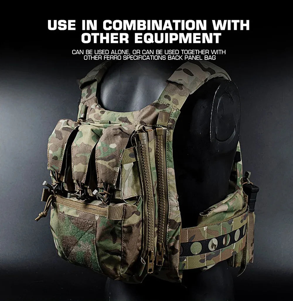 V5 FCPC Sport Vest Back Panel – Zippered Backplate with Expansion Bag ...