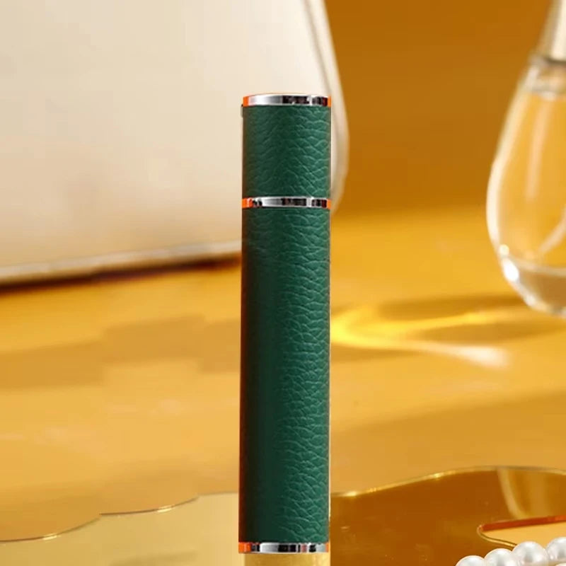 10ML Refillable Leather Perfume Bottle – Glass Atomizer with Ultra-Fine Mist for Travel