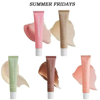 Summer Fridays Lip Balm – Moisturizing Vanilla Pink Sugar & Coffee Cake Scented Lip Gloss, Transparent Lip Oil Makeup