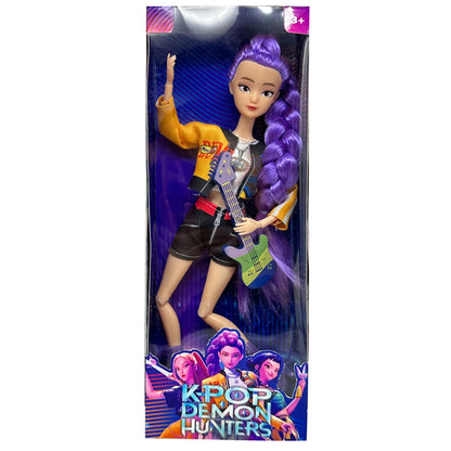 2025 Kpop Demon Hunters Doll Set – Rumi, Mira & Zoey Action Figures for Girls, DIY Plastic Princess Toys