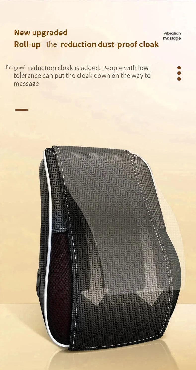 Manufacturer Direct Electric Shiatsu Neck & Head Massager Pillow with Heating and Vibration – Cervical Traction Car Back Massager