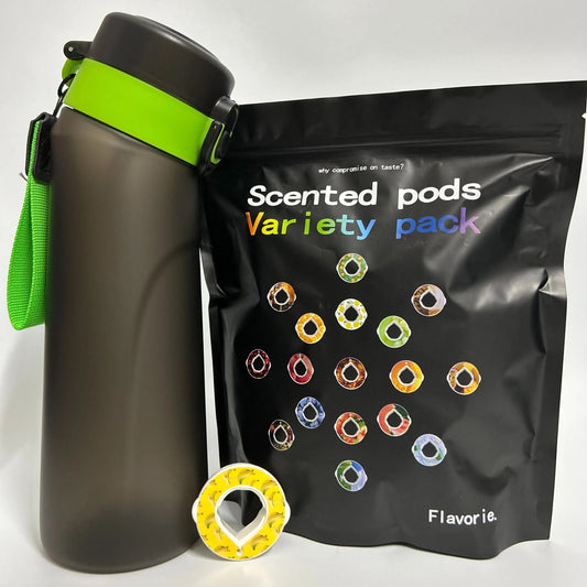 Sip, Flavor, Hydrate: Air Up 750ml Water Bottle Set with Flavor Pods, Straw, and Style!