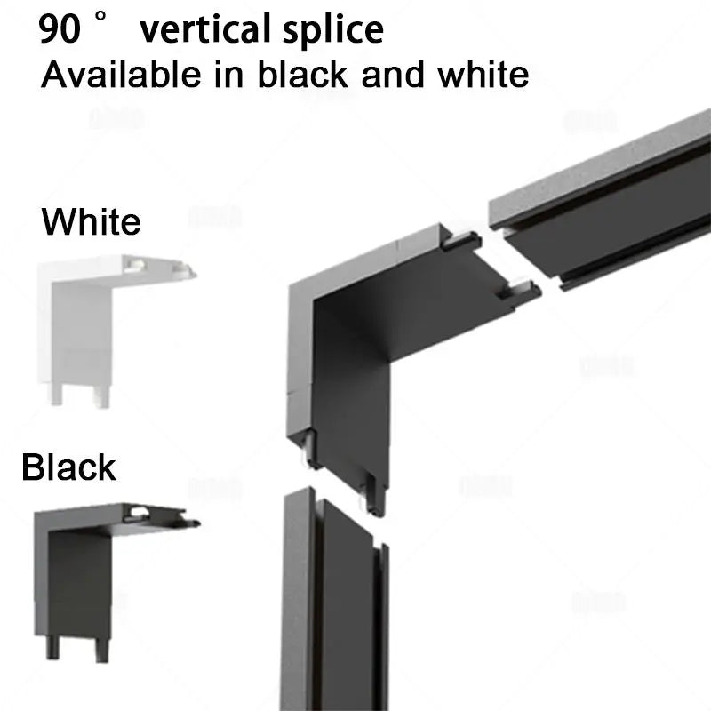 Smart Home Tuya Dimming 6mm Ultra-Thin Ceiling Mount Magnetic Track Light, 48V Slim Surface Mounted Linear Light