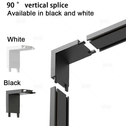 Smart Home Tuya Dimming 6mm Ultra-Thin Ceiling Mount Magnetic Track Light, 48V Slim Surface Mounted Linear Light