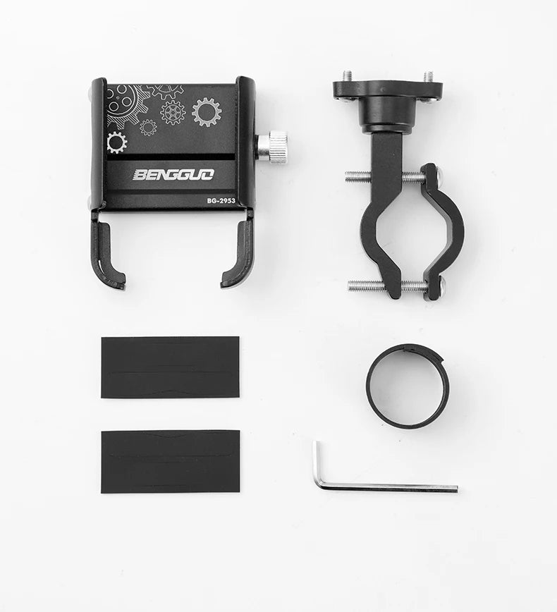 iBudim 360° Bike Phone Holder — Adjustable Handlebar Stand for 4.7–7.0" Smartphones & Motorcycles