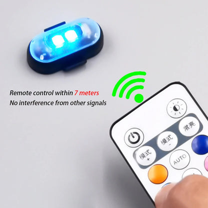 Wireless RGB LED Strobe Lights – Warning & Position Lights for Aircraft, Helicopters, and Motorcycles