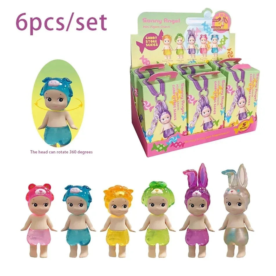 Sonny Angel Candy Shop Blind Box — Mini Character Pendant Keychain Doll Collectible Gift for Kids & Fans
