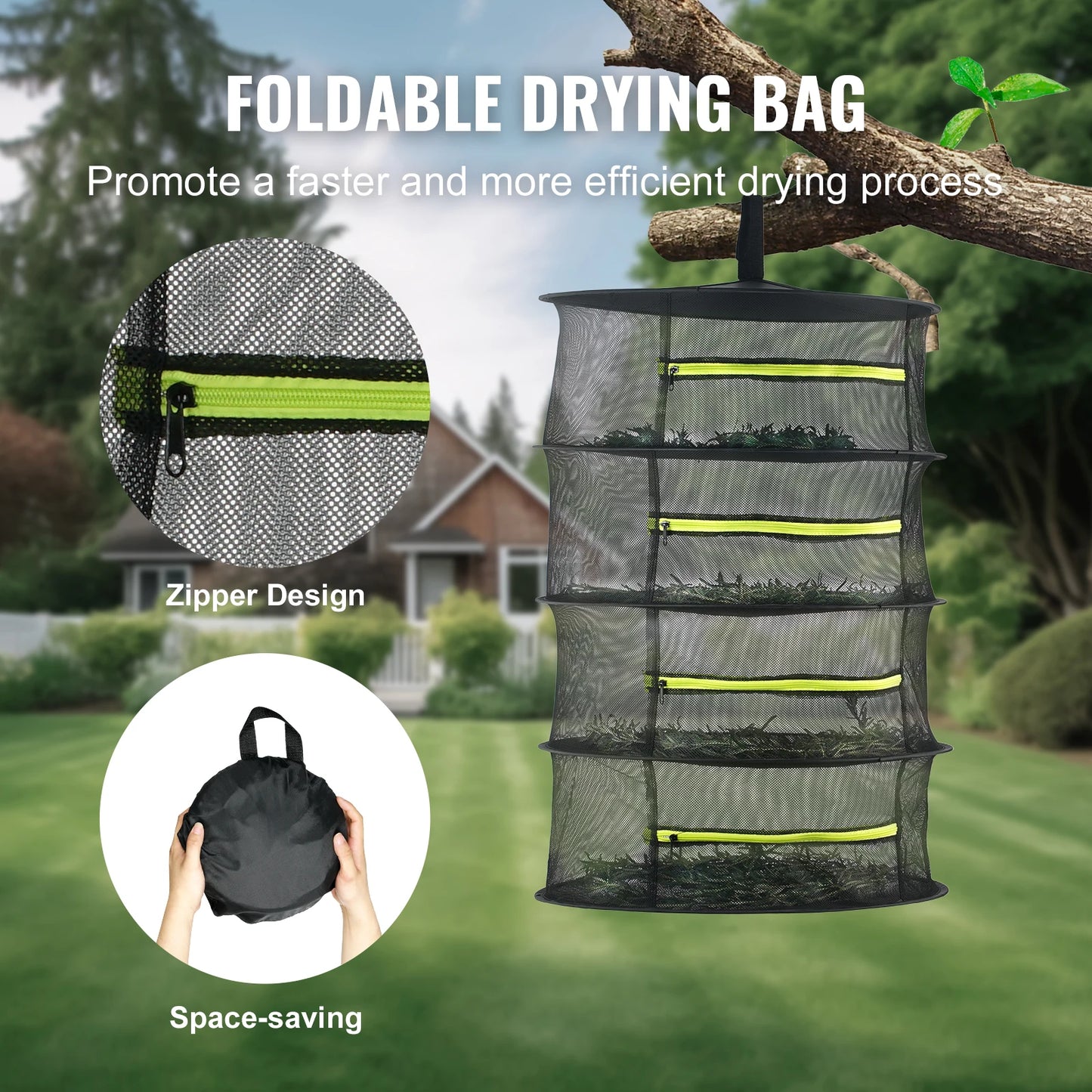 VEVOR 16/19/24 in Manual Leaf & Bud Bowl Trimmer — Stainless Steel Blades, Twist-Spin Cut, Clear Dome