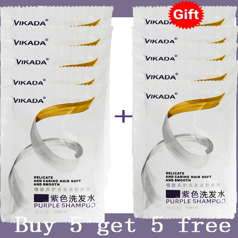 300ml Purple Color Fixing Shampoo – Long-Lasting Hair Dye, Gray Coverage, Fade Yellow After Bleach, Non-Irritating Hair Care