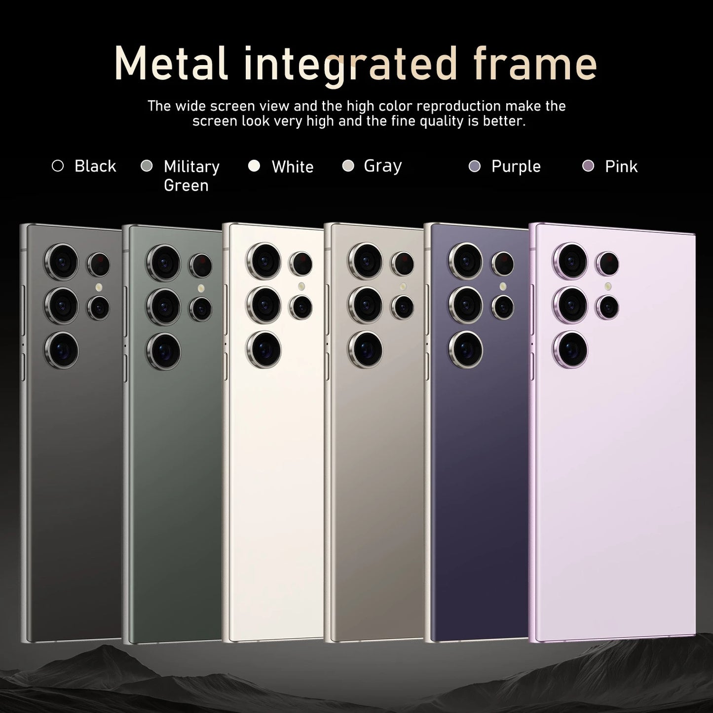 S25 Pro Android Smartphone – 6.8" Display, 8GB RAM + 256GB ROM, Dual SIM, 24MP+48MP Camera, 6000mAh Battery, Google Play Support