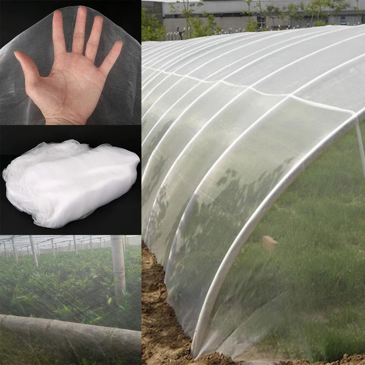 Insect Netting – Heavy Duty Woven Mesh, Heat Resistant Bug Net for Garden, Protect Vegetables, Plants, and Fruit (1PC)