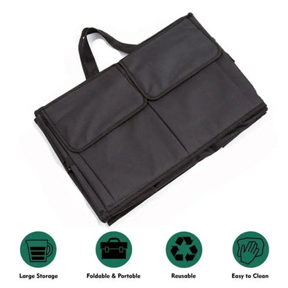 Car Trunk Storage Bag – Folding Multifunction Container, Tool & Food Organizer Box for Universal Cars