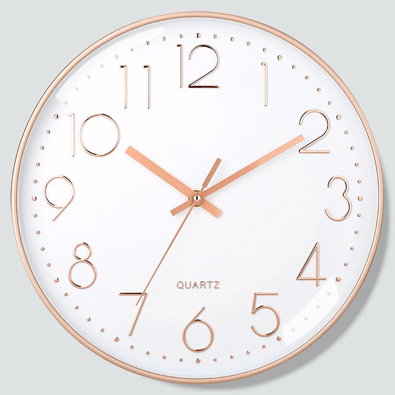 8-Inch Silent Digital Wall Clock – Minimalist Quartz Cubic Clock for Home Decoration