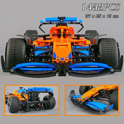 F1 W14 E Technic 1432+ Pcs 1:8 Sports Car Building Blocks – Compatible with 42141, DIY Model, Birthday Gift