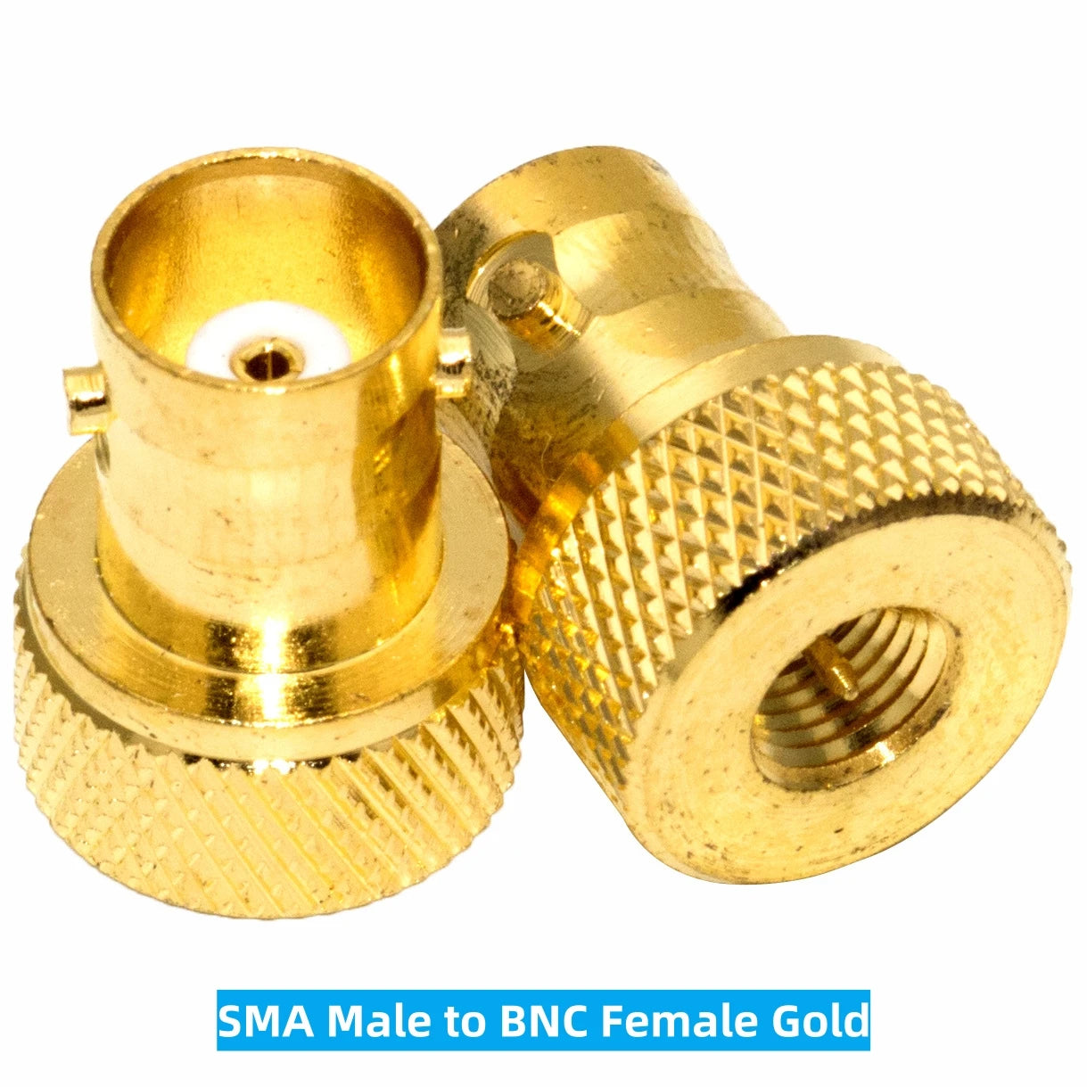 Black BNC Female to SMA Female Adapter – Antenna Connector for Baofeng UV-5R Series Radios (UV-5RA/5RB/5RC/5RD)