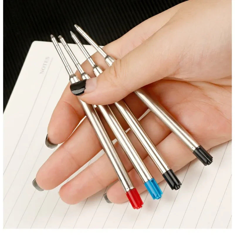 Ballpoint Pen Refills for Parker Pens | Medium Point | Blue, Red, Black Ink Rods | Writing Office Stationery - Available in 5/10/20pcs