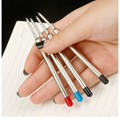 Ballpoint Pen Refills for Parker Pens | Medium Point | Blue, Red, Black Ink Rods | Writing Office Stationery - Available in 5/10/20pcs