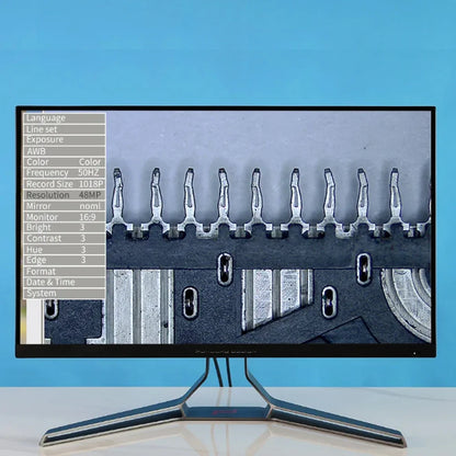 1-150X Zoom Lens Digital Microscope – 4K 48MP HD Industrial Camera with HDMI & Type C for Electronics Soldering