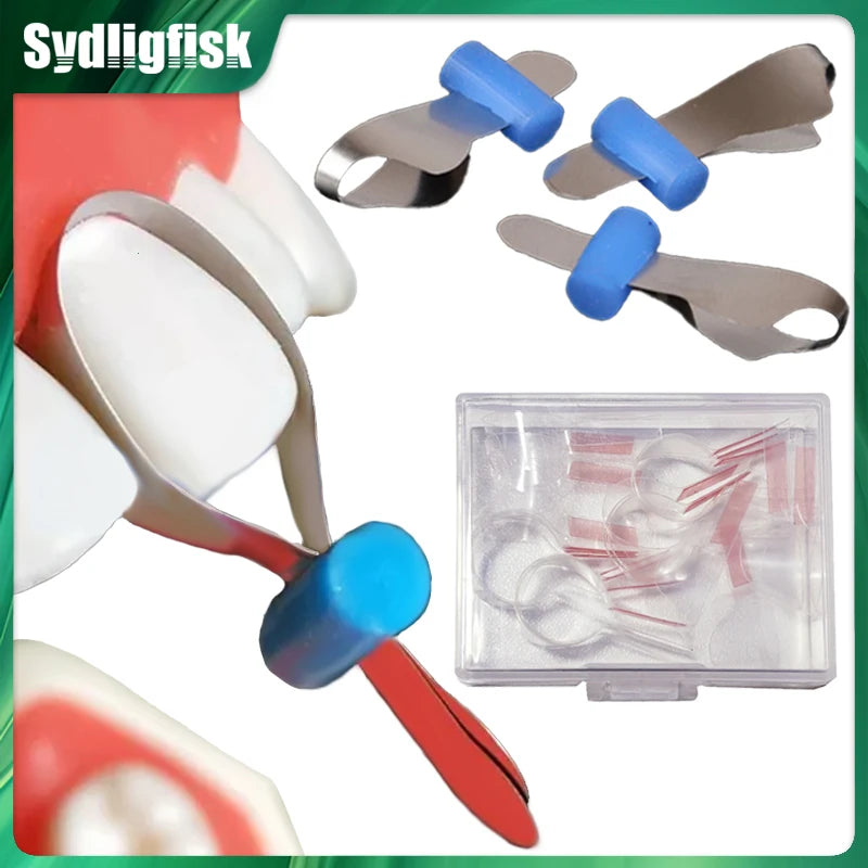 Dental Twin Anterior Matrix Orthodontic Contoured Metal Matrices – Polyester Dentist Matrix Materials