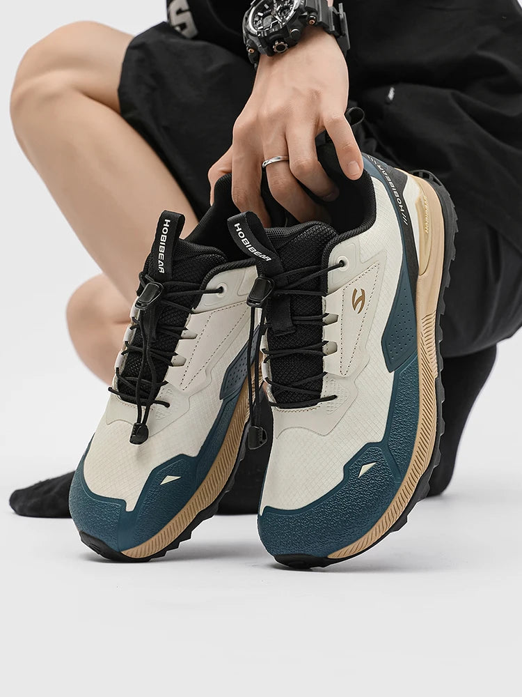 HOBIBEAR Hiking Shoes for Men & Women – Elastic Band, Non-Slip, Comfortable Outdoor Walking & Running Sneakers