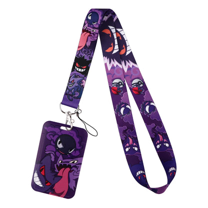 Cute Anime Lanyard – Keychain, ID Card, Passport, USB, Badge Holder & Neck Strap for Students, Cellphone Accessories