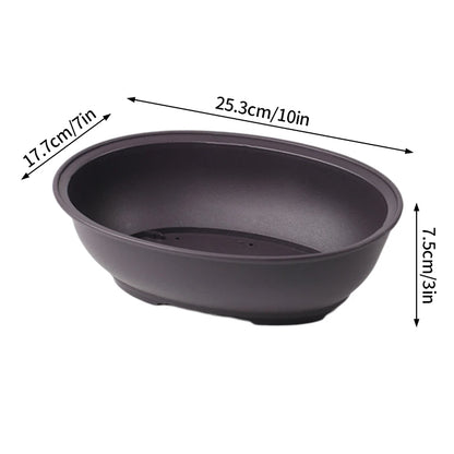 Purple Clay Succulent Plant Pots – Outdoor Garden Bonsai Planters, Rectangular & Square