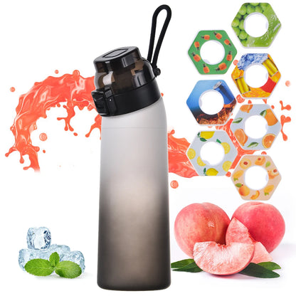 650ML Leak-Proof Fragrance Water Bottle , 7 Flavor Pods - Portable Air Water Bottle for Travel, Hiking & Climbing
