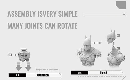 F5 Batman Arkham Knight Action Figures – 7 Styles, 10cm Blind Box Model Collectibles for Boys