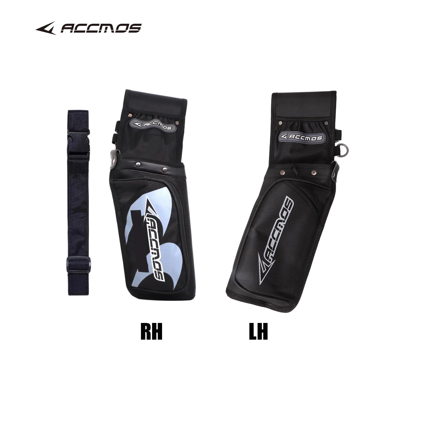 ACCMOS Right/Left Hand Arrow Quiver – Recurve & Compound Bow Holder for Hunting & Shooting
