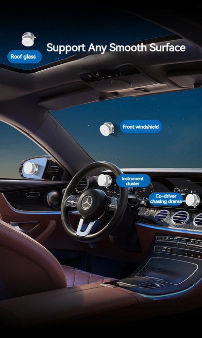 Vacuum Magnetic Car Phone Holder – Universal Suction Cup, Mirror & Shower Stand for iPhone 16/15/14/13/12 Pro Max, Samsung