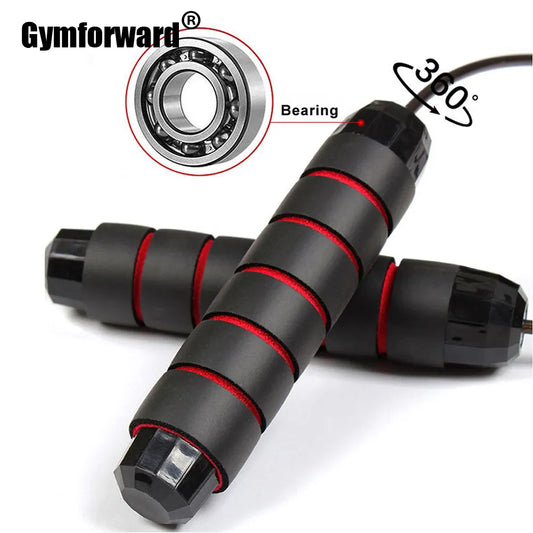 Weighted Professional Crossfit Jump Rope: Fitness Boxing Training Skipping Rope - Gym Workout Exercise Jumprope, Home Equipment