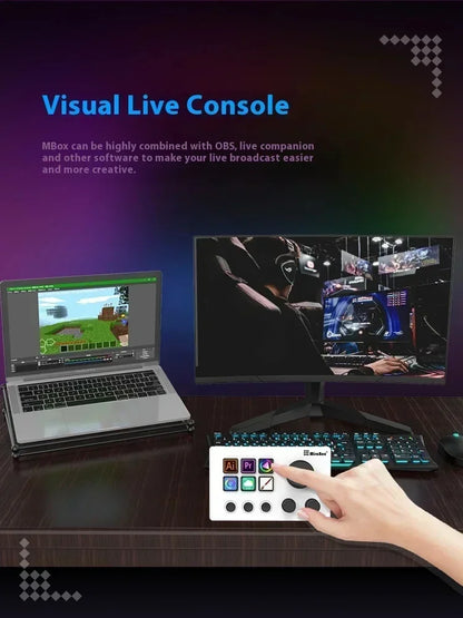 Mirabox N3 Streamdeck Keypad — Mini Customizable Macro Keyboard with Screen & Knob for Desktop