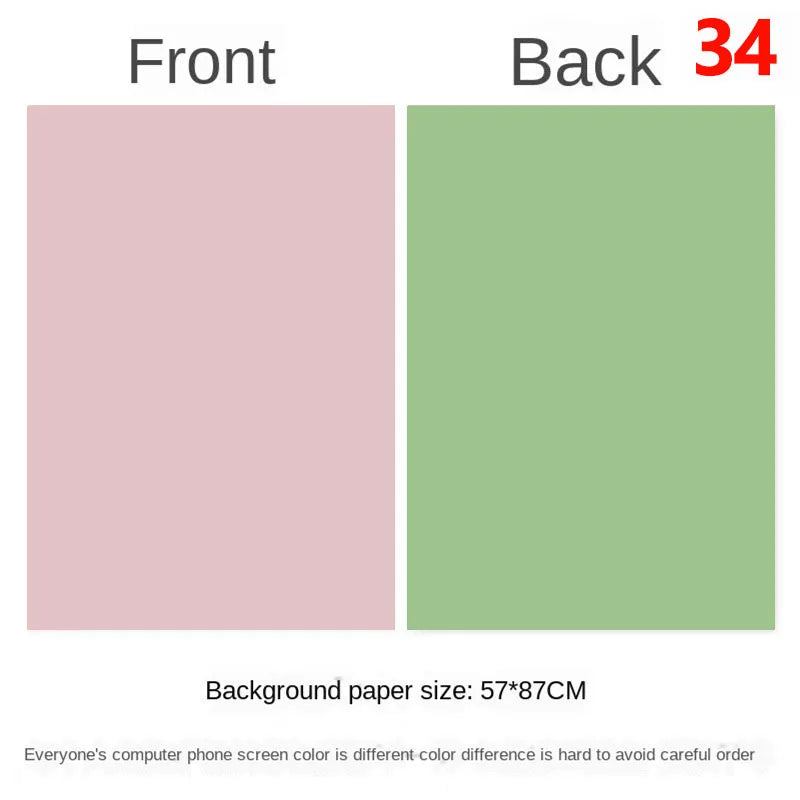 Photography Backdrops 57x87cm – Double-Sided Solid Color Photo Background for Studio, Newborn & Product Photography