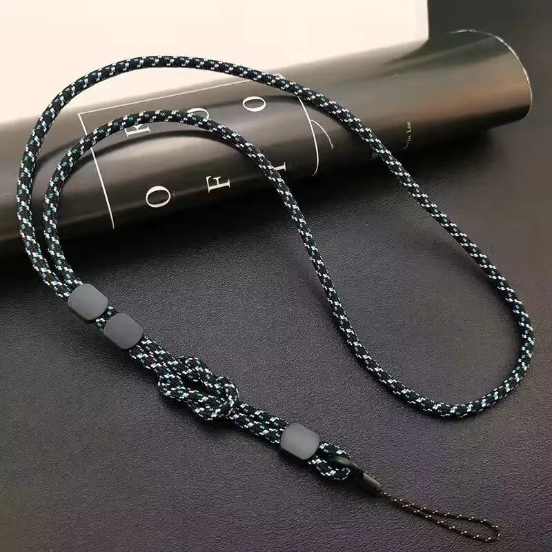 Long Neck Hanging Chain Hand-woven Mobile Phone Lanyard Strong and Length Adjustable Dual-use Lanyard Phone Anti-lost Pendant