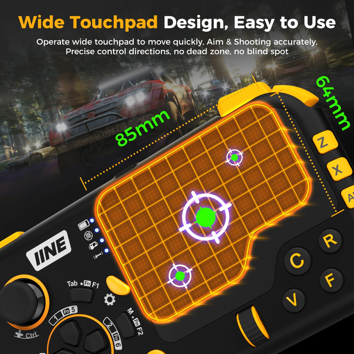 IINE Ungrade Wireless Mouse & Keyboard Combo — Touchpad Controller Set ...