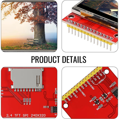 2.4" SPI TFT LCD Touch Screen – ILI9341 240x320 Display Module for STM32, 5V/3.3V SPI Serial Interface