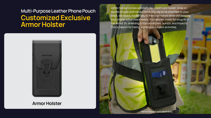 Ulefone Armor 24 Rugged Phone - 22000mAh, 24GB+256GB, 6.78" 120Hz Display, 64MP+64MP Camera, NFC, LED Light, Global Version