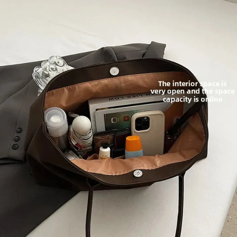 2025 Women’s Faux Suede Handbag – High-Quality, Versatile Large Capacity Shoulder Bag