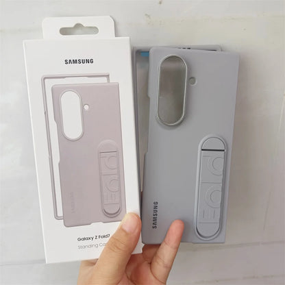 Samsung Galaxy Z Fold 7 5G Sensory Standing Phone Case — Foldable Bracket Hard PC Anti-Fall Shockproof Cover