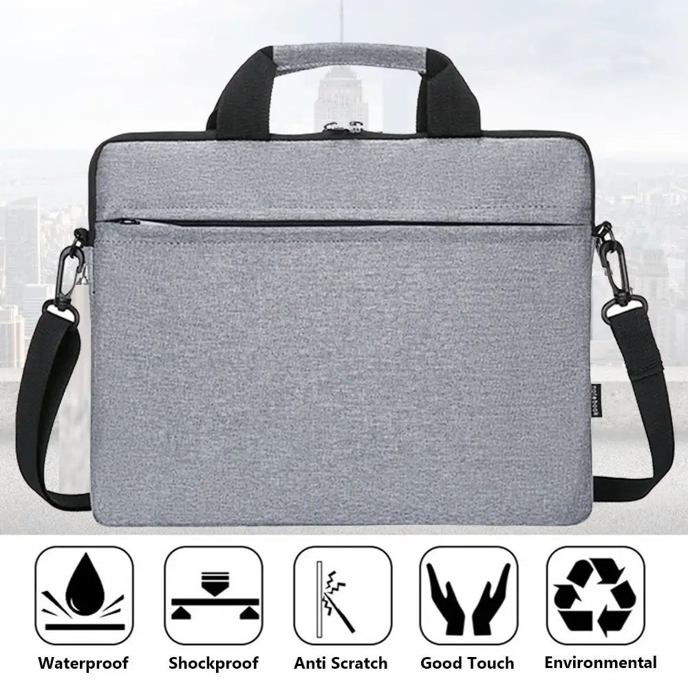 Ultra-Thin Laptop Handbag Sleeve – 13.3, 14, 15.6 Inch Notebook Cover Pouch Shoulder Bag for Lenovo, HP, Dell, Asus, Samsung