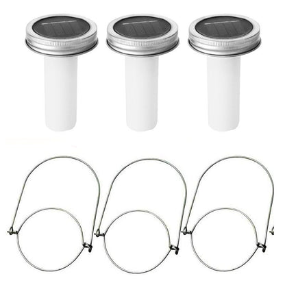 Solar LED Mason Jar Lights – Warm Torch Flame Lantern for Outdoor & Indoor Christmas, Garden, and Street Decoration