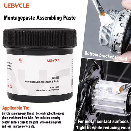 LEBYCLE Bicycle Interface Grease — Anti-Noise Lubricant for Mountain & Road Bike Hubs, Shafts, and Assembly