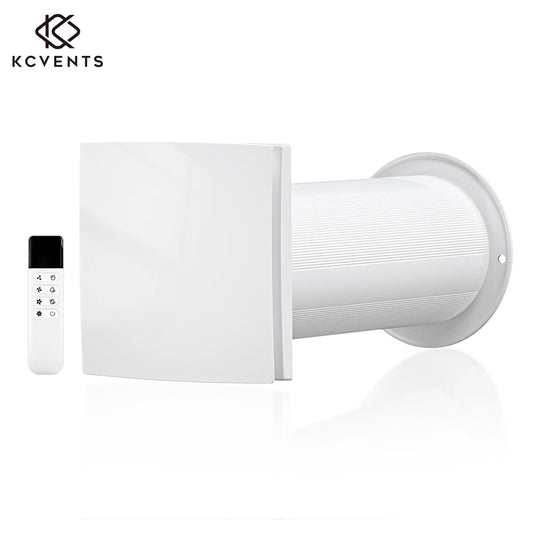 VT100 4-Inch Wall Mount Ventilation Fan – Ceramic Filter, Reversible Remote, Eco Kitchen Exhaust