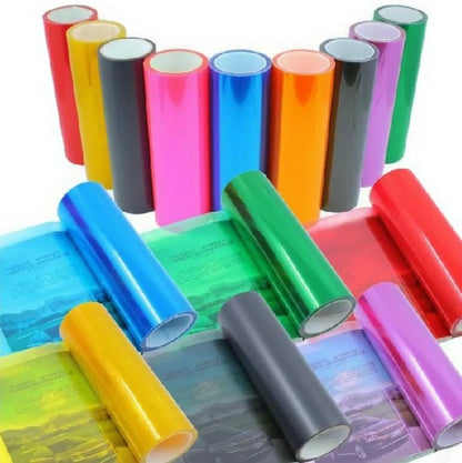 PVC Car Headlight Lamp Film - Self-Adhesive Fog Lamp Sticker for Tailing Moulding - Car Accessories