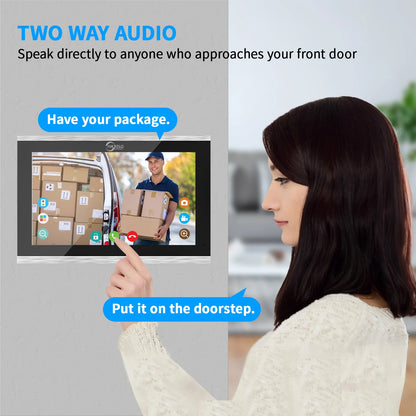 Fingerprint 5-in-1 WiFi Video Doorbell — Tuya Smart 1080P Touch Intercom System for Home Security