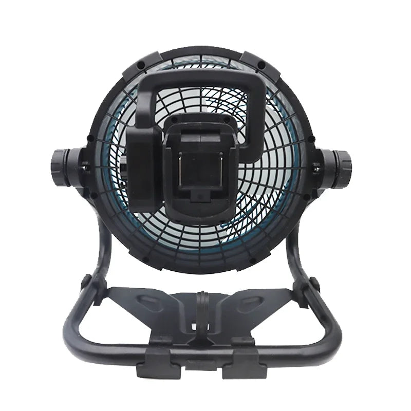 12-Inch Portable Camping Fan – AC/DC Dual-Use Table & Desktop Fan Compatible with Makita 18V, Lomvum, Zhipu, Hongsong, Jingmi Li-ion Batteries