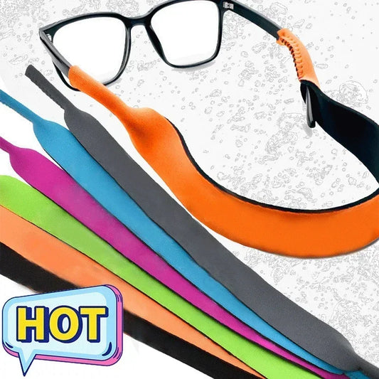 12-Color Outdoor Sunglasses Sports Band: Stretchy Neoprene Strap Belt for Spectacle Glasses - Non-Slip Cord Holder Ideal for Diving and Sports