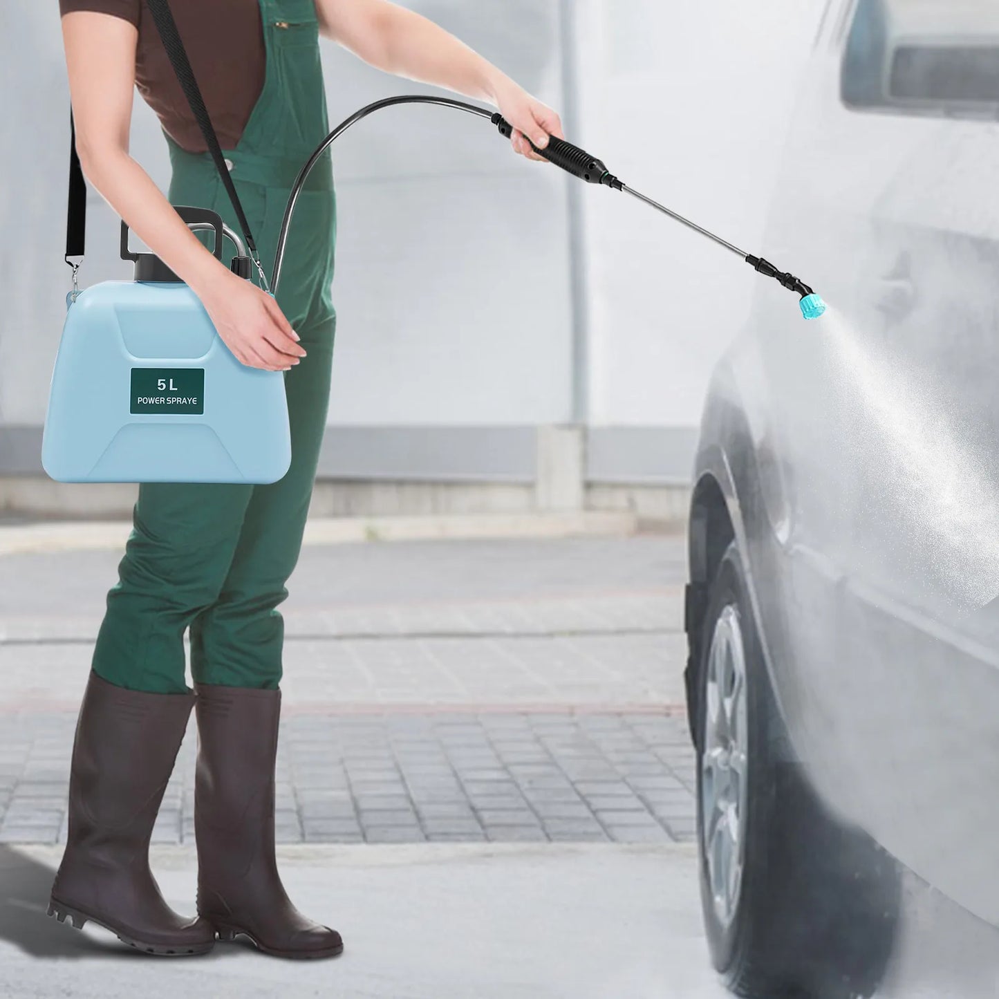 5L (1.35 Gallon) Rechargeable Electric Garden Sprayer — Two-Mode Battery Powered Plant Sprayer