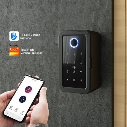 YRHAND TTLock Wifi Security Box – Smart Digital Fingerprint Lock with Password & Tuya App for Portable Protection